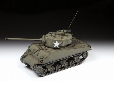 Сборная модель ZVEZDA Американский средний танк М4А3W "Шерман", 1/35