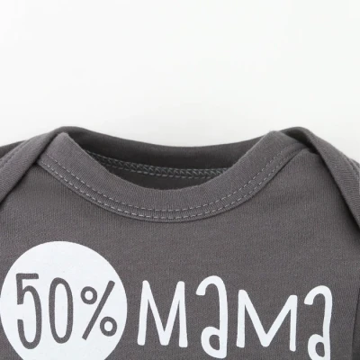 Боди Крошка Я "100% Я", серый