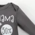 Боди Крошка Я "100% Я", серый