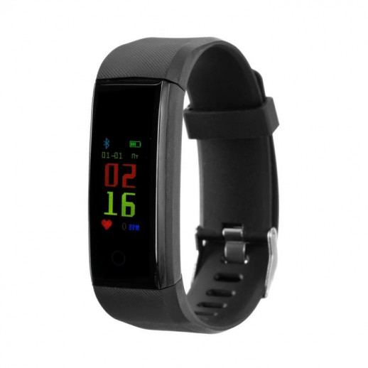 Фитнес-браслет Ritmix RFB-410, 0.96",цветной дисплей, пульсометр, оповещения, 90 мАч, чёрный