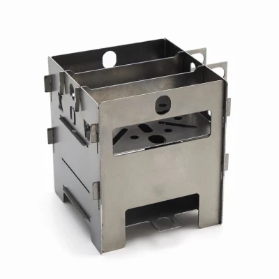 Туристический набор: щепочница, инфракрасное зеркало - 13х11х13 см, карабин 9 см, сталь 1 мм