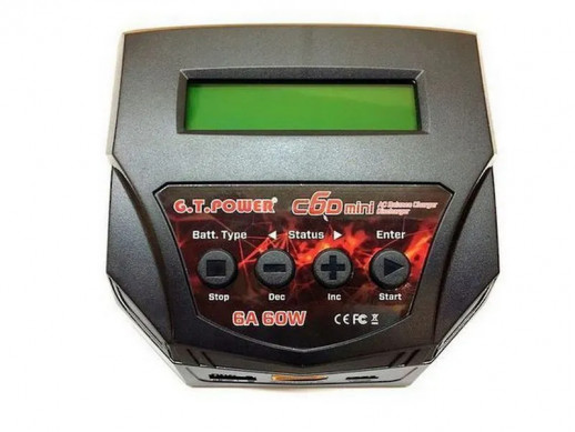 Универсальное зарядное устройство G.T.Power C6D Mini 60W, 220В, 6A