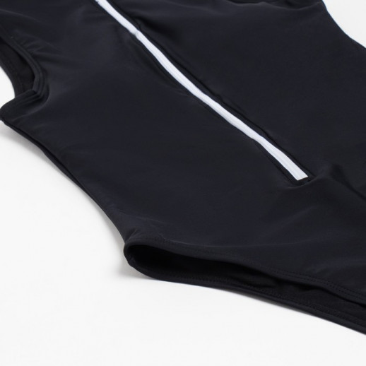 Купальник женский слитный MINAKU на молнии, цвет чёрный