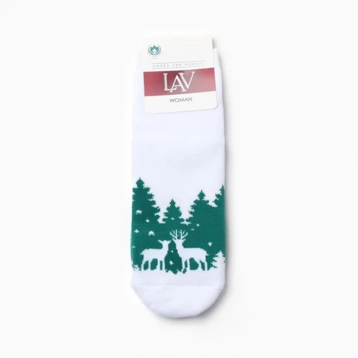 Носки женские махровые А.6с84, цвет белый, р-р 23-25