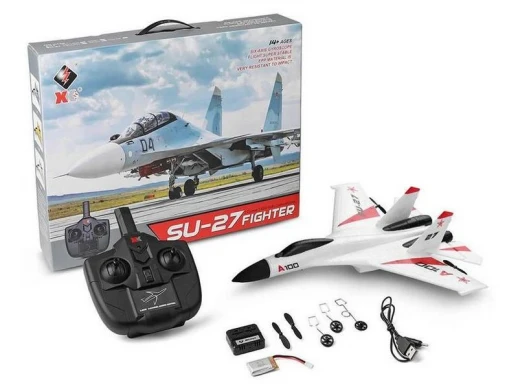 Р/У самолет XK Innovation SU27 340мм EPP 2.4G 3-ch LiPo RTF (белый)