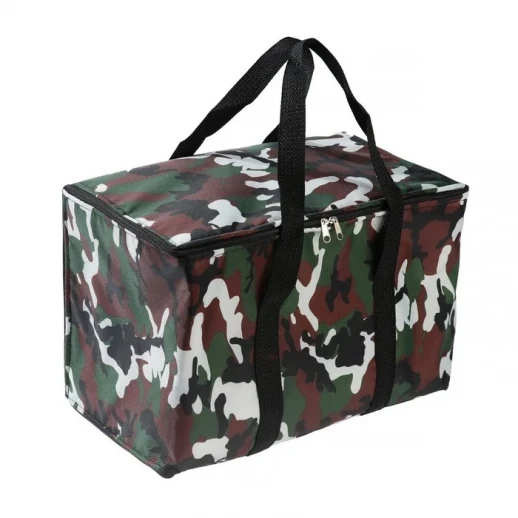 Термосумка, камуфляж серый, 17-18 л, 35х21х24 см