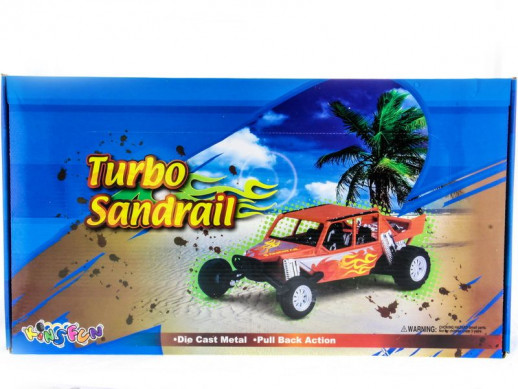 Машина Kinsmart Turbo Sadrail инерция (1/12шт.) б/к