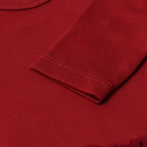 Боди с юбкой Крошка Я Cherry Red, рост 74-80, вишневый