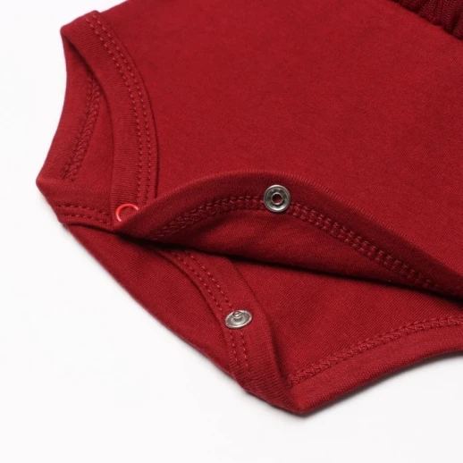 Боди с юбкой Крошка Я Cherry Red, рост 74-80, вишневый