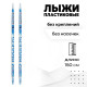 Лыжи пластиковые, 205 см, цвета МИКС