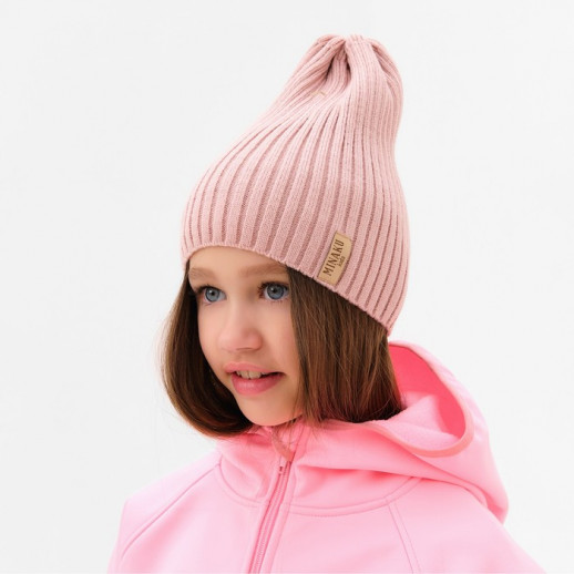 Шапка детская MINAKU р-р 52-56, цв. пудра