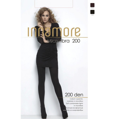 Колготки женские INNAMORE Microfibra 200 den, XL, XXL цвет чёрный (nero)