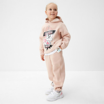 Толстовка (худи) для девочки MINAKU: CRUSH, цвет розовый