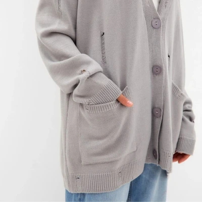 Кардиган женский MIST с карманами, графит, onesize (44-48)