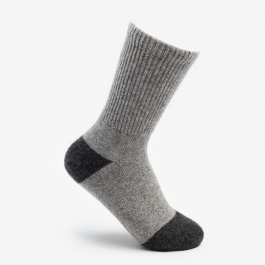 Носки женские из монгольской шерсти, цвет серый (37-39)