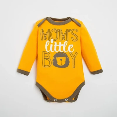 Боди Крошка Я Mom's boy, жёлтый