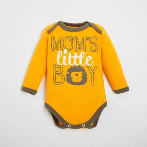 Боди Крошка Я Mom's boy, жёлтый