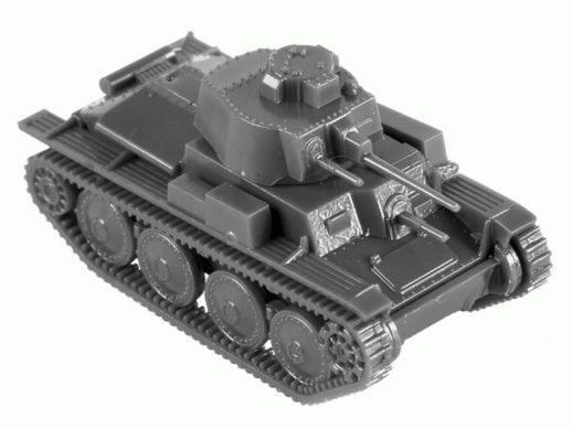 Сборная модель ZVEZDA Немецкий лёгкий танк Т-38, 1/100