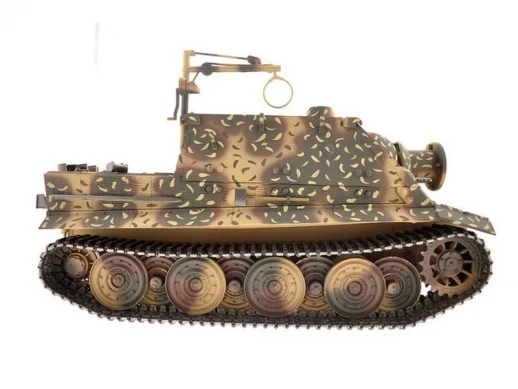 Р/У танк Torro Sturmtiger Panzer 1/16 2.4G, зеленый, ИК-пушка, деревянная коробка