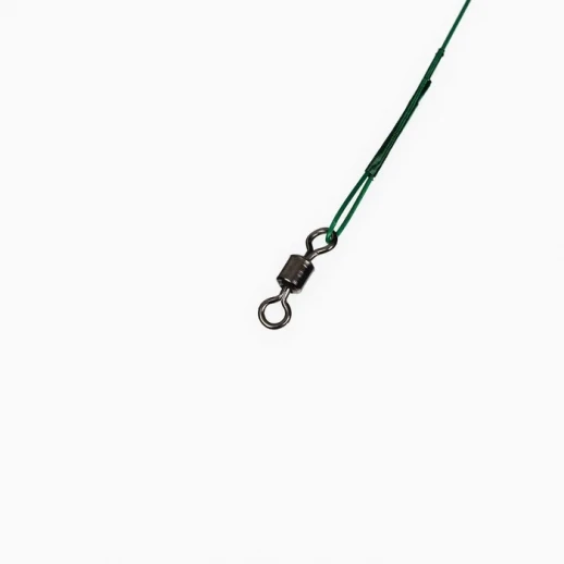 Поводки стальные NAMAZU Leader 1х7 Nylon Coated, тест 11 кг, 15/20/25 см, зелёные, 60 шт.