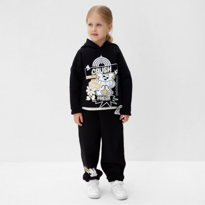 Толстовка (худи) детская MINAKU: CRUSH, цвет чёрный