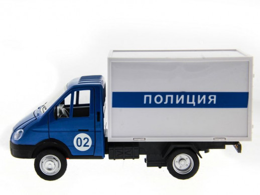 Машина "АВТОПАНОРАМА" "ГАЗель" (полиция) 1/28, в/к 24*14*12 см