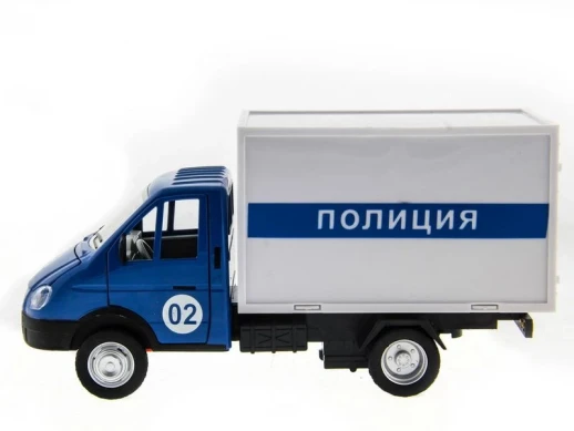 Машина "АВТОПАНОРАМА" "ГАЗель" (полиция) 1/28, в/к 24*14*12 см