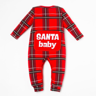 Комбинезон Крошка Я "Santa baby", красный