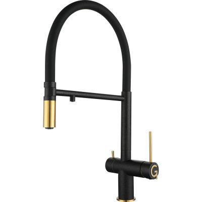 Смеситель RIVELATO Rivelato 1523517 antracite oro