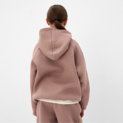 Толстовка (худи) для девочки MINAKU: CRUSH, цвет тёмно-розовый