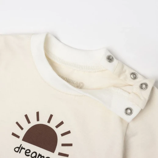 Комплект: футболка с дл. рукавом и брюки Крошка Я Dreamer, бежевый