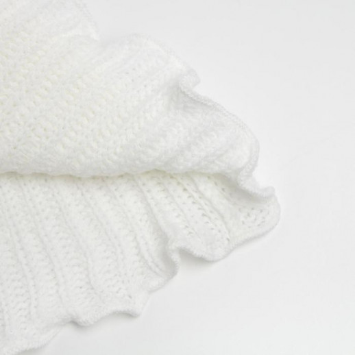 Шарф-манишка, цвет белый, размер L (8 лет)