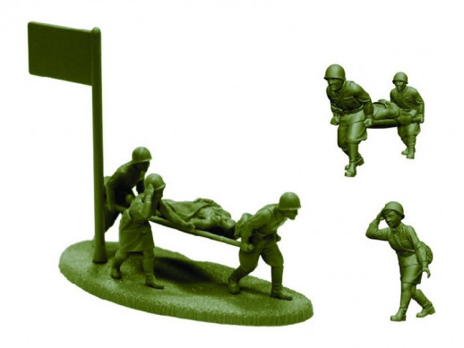 Сборные солдатики ZVEZDA Советские санитары, 1/72