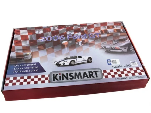 Машина Kinsmart 1:36 Ford GT 2006 инерция (1/12шт.) б/к