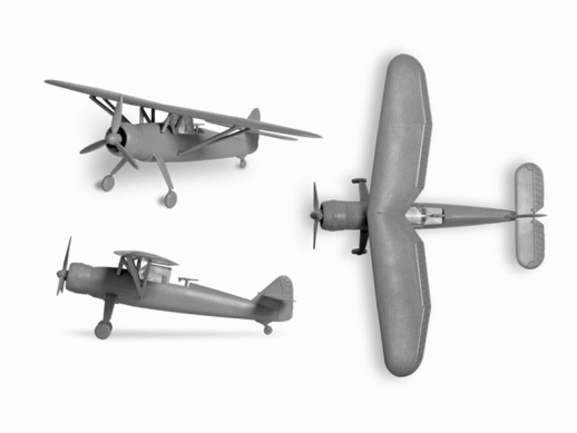 Сборная модель ZVEZDA Немецкий самолёт-разведчик " Нensc Нel", 1/144