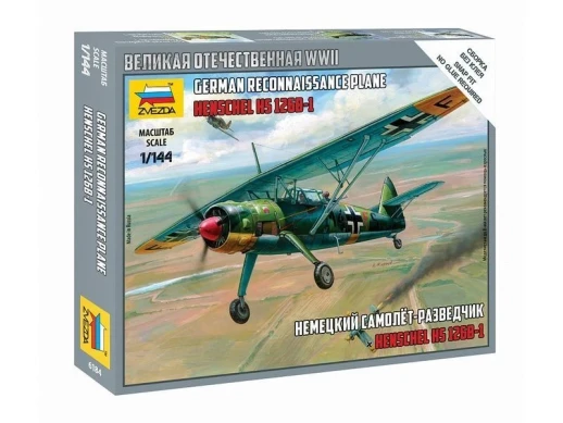 Сборная модель ZVEZDA Немецкий самолёт-разведчик " Нensc Нel", 1/144