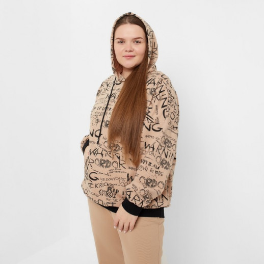 Худи женское , цвет бежевый