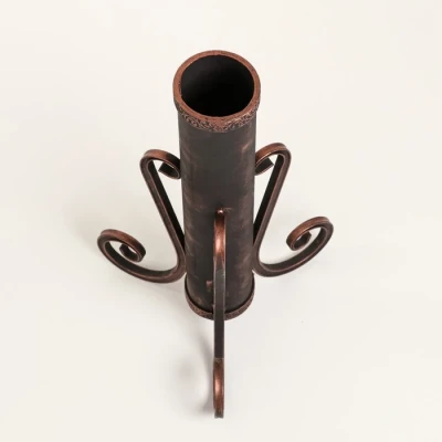 Кованая подставка для шампуров, бронзовая, 53 см