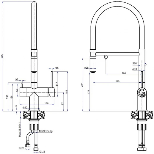 Смеситель RIVELATO Rivelato 1523517 cromo