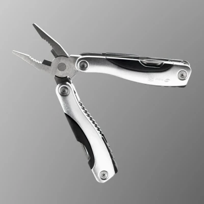 Мультитул Stinger с нейлоновым чехлом, 15 функций, сталь, алюминий, серебристый