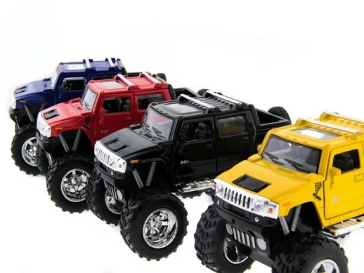Машина Kinsmart 1:40 Haммer H2 (off road) инерция (1/12шт.) б/к