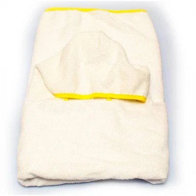 Полотенце пончо детское ЛЕС ТЕКСТИЛЬ PN-009-W White 120см*70см