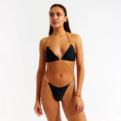 Купальник женский раздельный MINAKU цвет чёрный