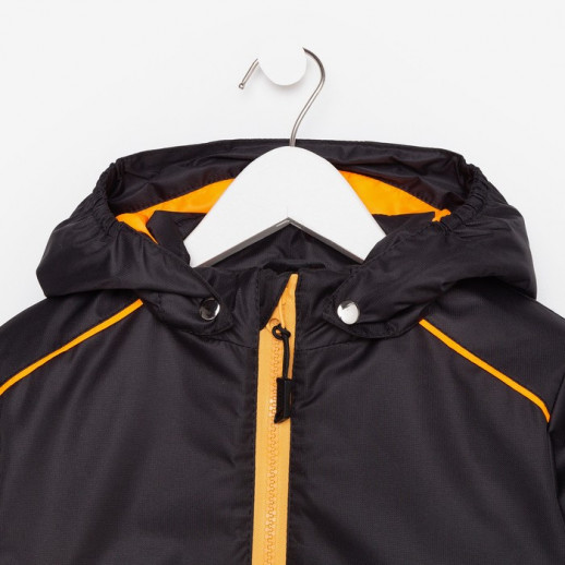 Комбинезон детский, цвет чёрный/оранжевый