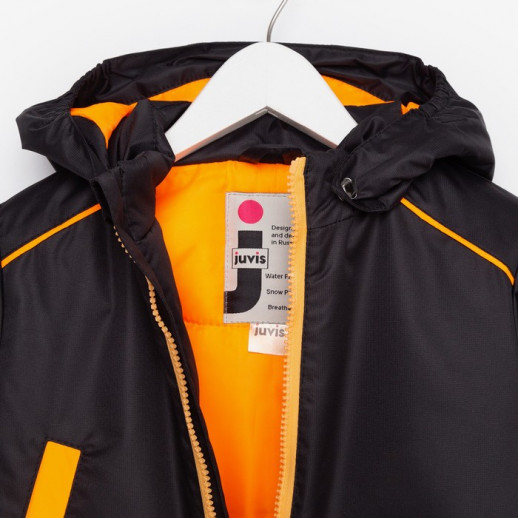 Комбинезон детский, цвет чёрный/оранжевый