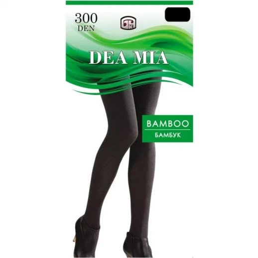 Колготки женские DEA MIA BAMBOO 300 ден цвет чёрный, р-р 3