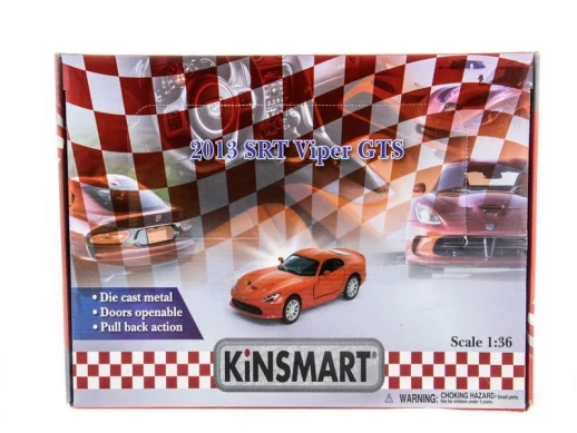 Машина Kinsmart SRT Viper GTS 1:40  б/к