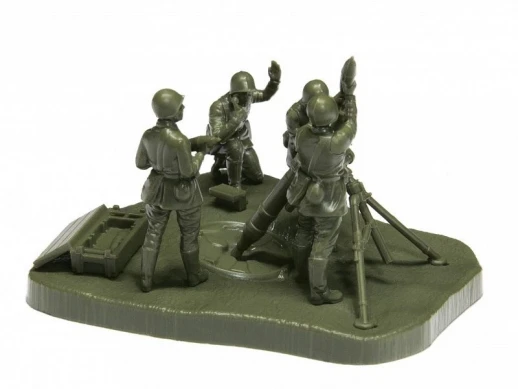 Сборные солдатики ZVEZDA Советский 120-мм миномёт с расчётом, 1/72