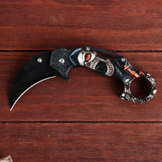 Нож-керамбит "Азраил" 18,5см, клинок 65мм/1,2мм