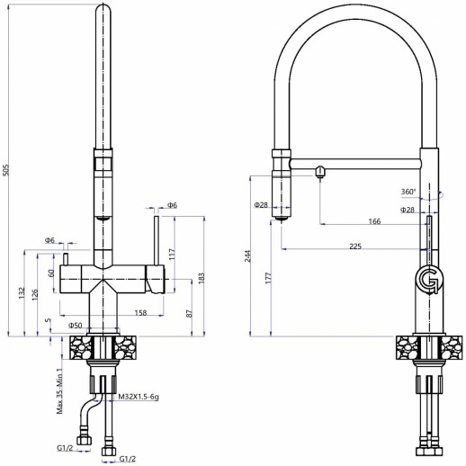Смеситель RIVELATO Rivelato 1523517 nero oro